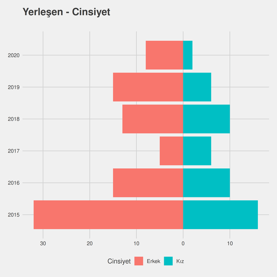 Dış Ticaret yıllara göre cinsiyet