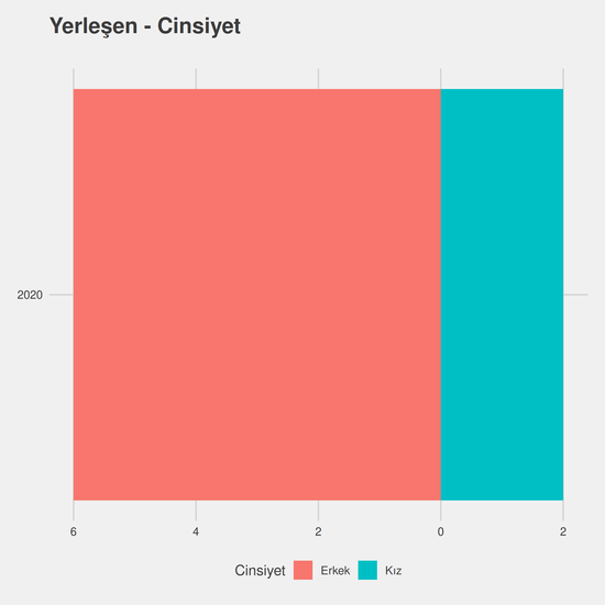 Yazılım Mühendisliği - İngilizce - %50 İndirimli yıllara göre cinsiyet